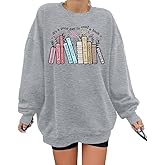 ALLTB Book Sweatshirts Women It’s a Good Day to Read Book Graphic Shirt Bookish Teacher Reading Pullover Long Sleeve Top