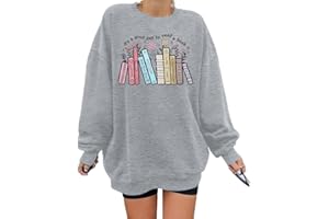 ALLTB It’s a Good Day to Read A Book Shirt Womens Book Lover Teacher Sweatshirts Cute Wildflowers Bookish Reading Pullover