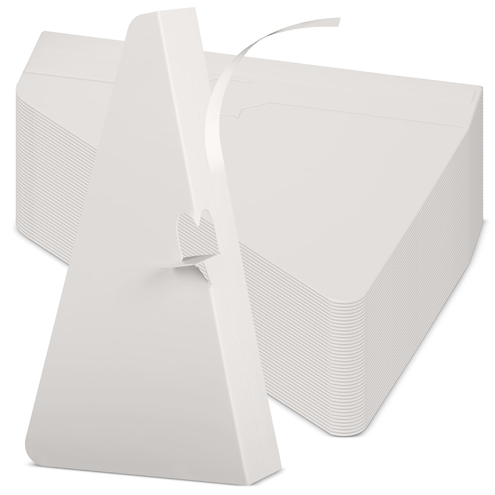 Photo 1 of gisgfim 100 PCS 9 Inch Self Stick Cardboard Easel Backs Bulk White Easel Stand Poster Board Self Adhesive Picture Frames Cardboard Stand Base for Display Photos Signs Painting Crafts Artwork Brochures