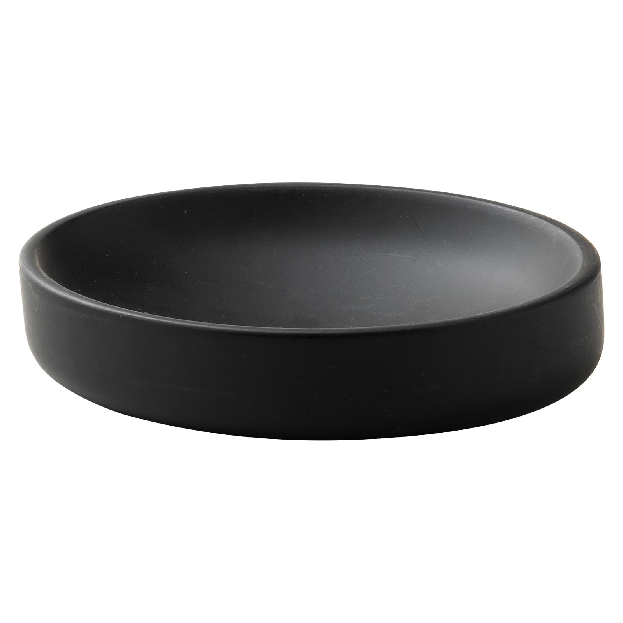 Gedy Brenda Soap Dish, Resin, Matte Black, 13.7 x 9.8 x 2.8