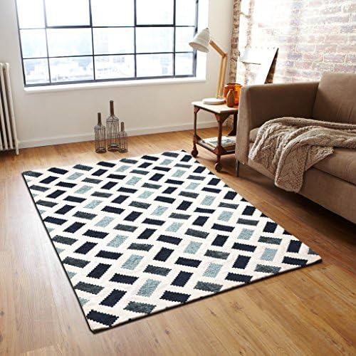 Desirica Jacquard Woven Modern Design Carpet (2 x 3 Feet)