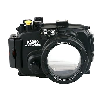 monkeyjack 40 m/130ft cámara impermeable caso de vivienda w/rojo ...