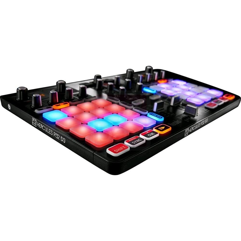 Hercules P32 DJ - 2-Deck USB Controller - 32Pads