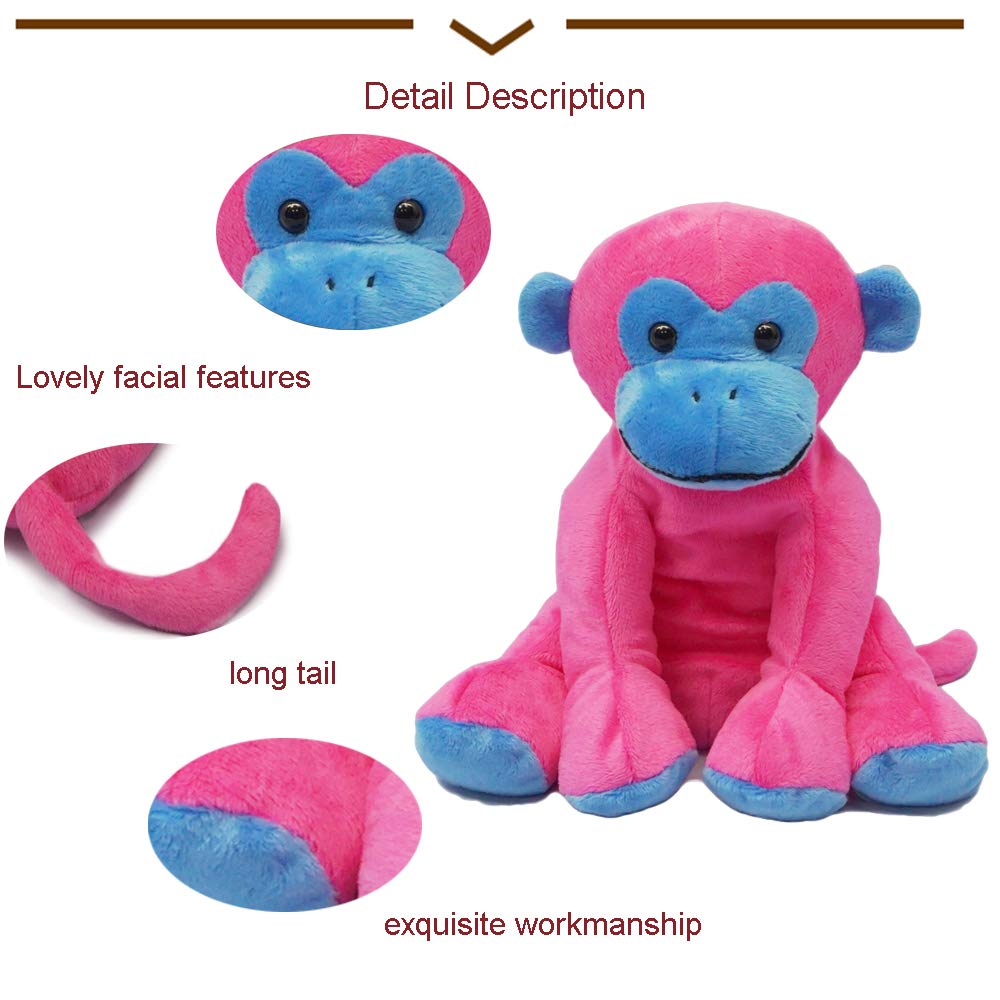 DORE Monkey Stuffed Animal Plush Toys Soft Cute Monkey for Child,7.9\