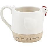 Mud Pie Chicken Mug; 12 oz
