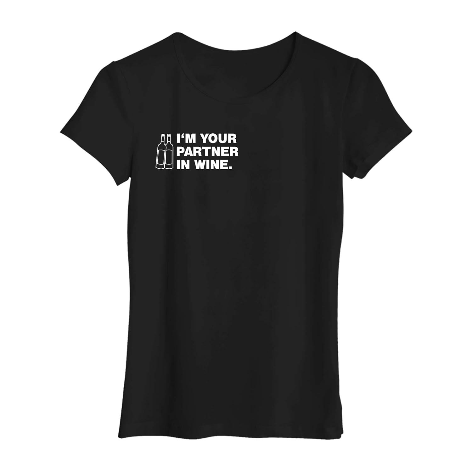 THEGOODVIBES TShirt Männer Kurzarm mit Spruch „Partner IN Wine