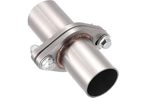EVIL ENERGY 2 Bolt Exhaust Flange Repair Piping Kit, 304 Stainless Steel Exhaust Flange and Gasket Set with Bolts and Nuts, U