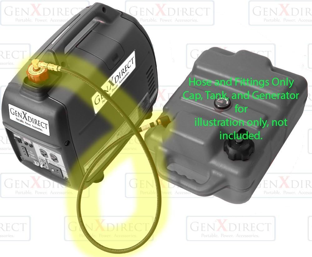 Generator Extended Run Fuel Tank System Hose Assembly for Honda, Ryobi