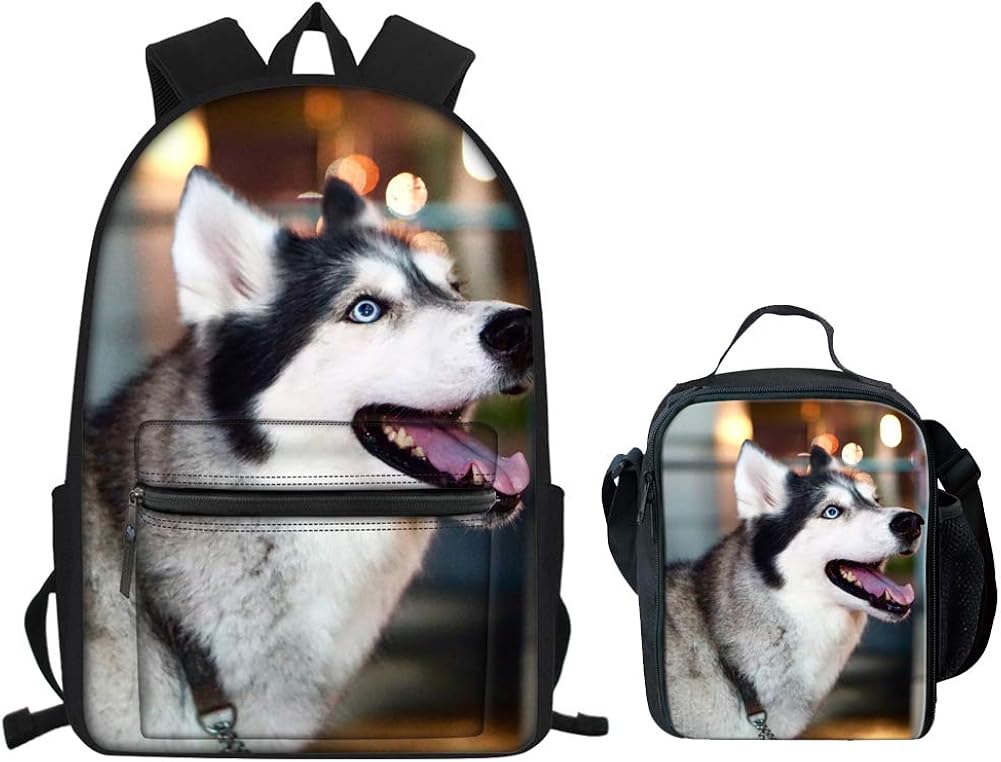 Kindergarten Huskie Husky Backpack Popular Unique Unisex Lovable School