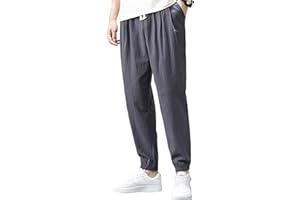 Zontroldy Men's Pants Cotton Linen Yoga Golf Beach Jogger Sweat Lounge Harem Pants Trousers