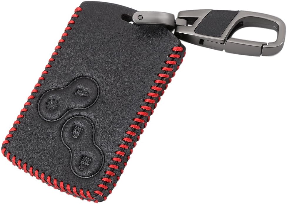 Car Key Case Leather Key Case Key Cover 4 Buttons