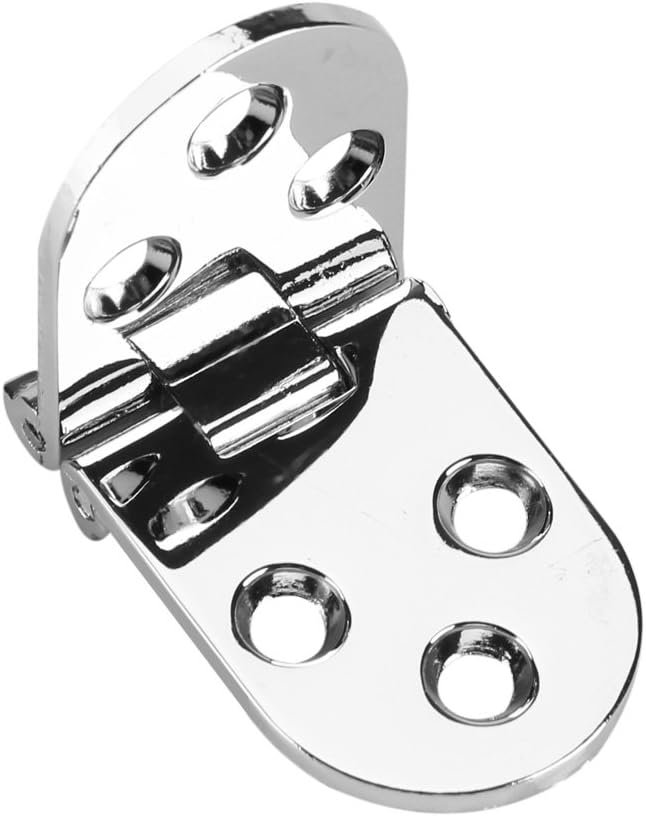 80 * 30mm Table Door Desk Window Hinge Zinc Alloy Metal Round Sewing Machine Folding Table Furniture Flip Tray Hinge(Silver) - Image 4