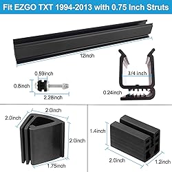 LEAPGOMAX Golf Cart Windshield Clips Sash Mounting