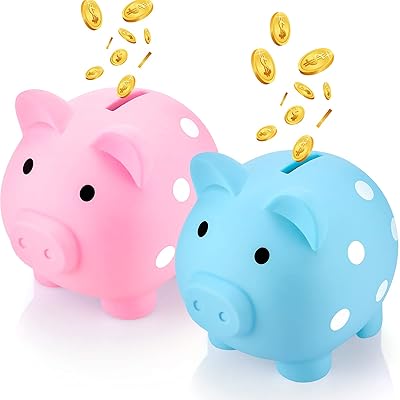 White Polka Dots Piggy Bank for Kids Unbreakable Nigeria Ubuy