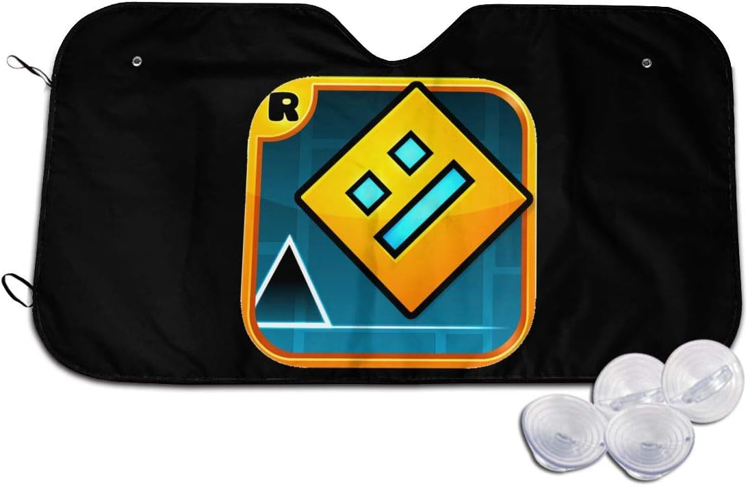NOT Geometry Dash Car Windshield Snow Cover Frost Guard Protector Front Windshield Sun Shade