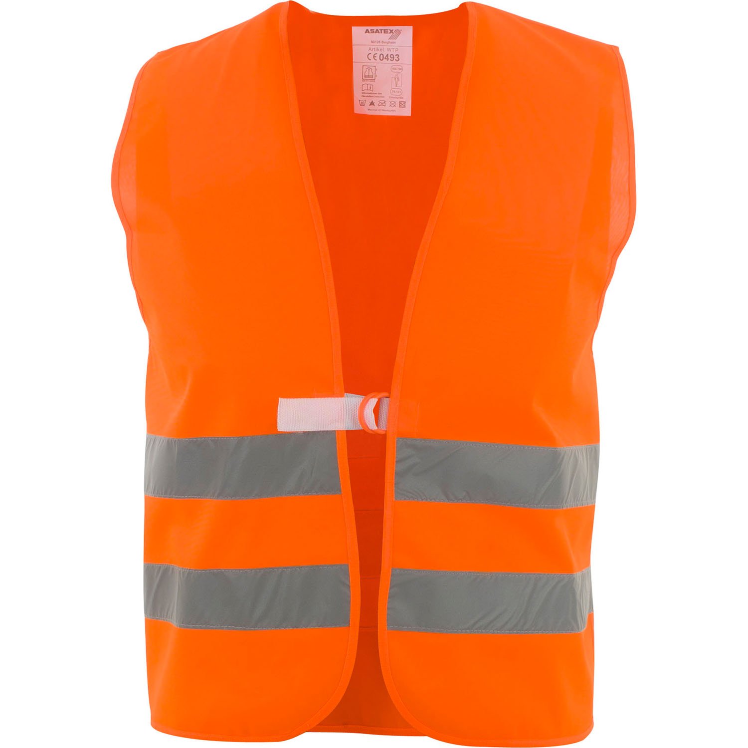 Asatex WTP High Visibility Polyester Vest, Bright Orange