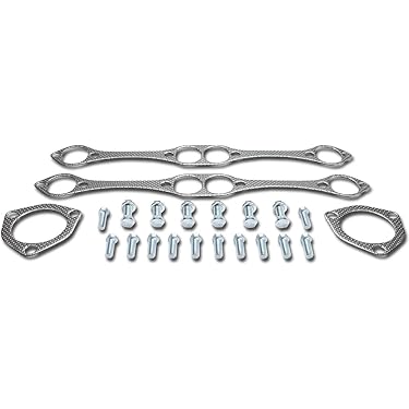 Header Gasket 2Pcs 3 Inch Copper Header Collector Gaskets - For SBC BBC 302 350 454 383 Engines SBC BBC Engine Gaskets