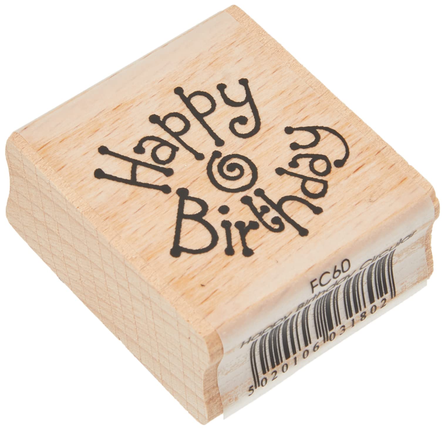 Art Stamps FC60 Happy Birthday Circular Stamp Black