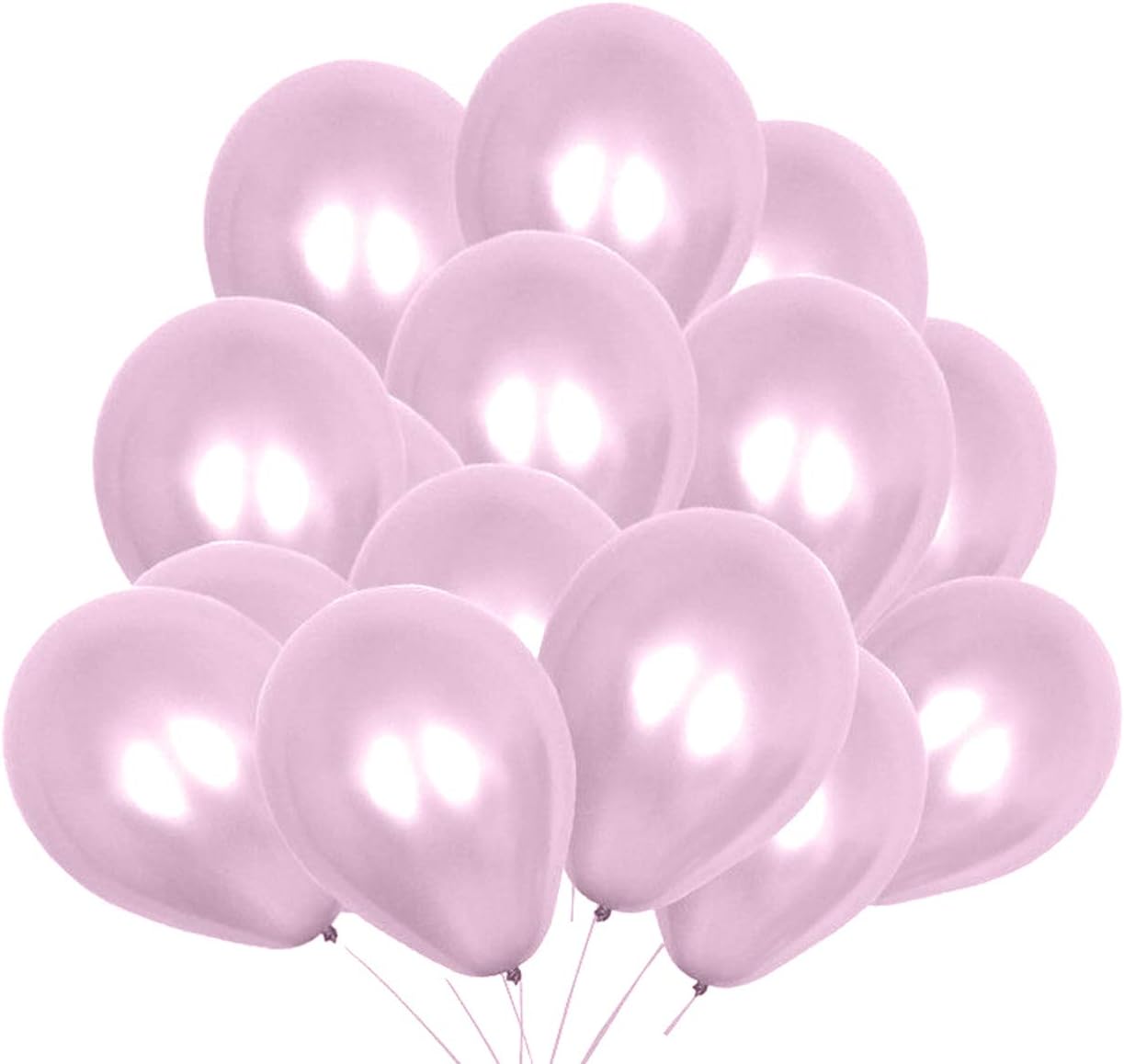 Trimming Shop 10 Inch Premium Latex Balloons, Thick Strong Baby Pink Party Balloons for Birthday Decorations Wedding - Image 3