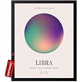 Poster Master Personalized Libra Print, Customized Zodiac Aura Poster and Canvas, Star Sign Art, Gift for Family, Loved Ones, Friends, Available in 8x10 to 30x40