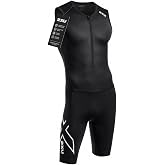 2XU Men&rsquo;s Core Sleeved Trisuit for Triathlon, Fitness &amp; Race Day, Chamois, Pockets, Quick-Drying