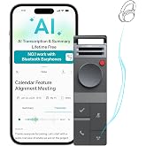 HiDock P1 AI Voice Recorder for Bluetooth Earphones with Free Transcription | AI voice recorder that works with your Bluetoot