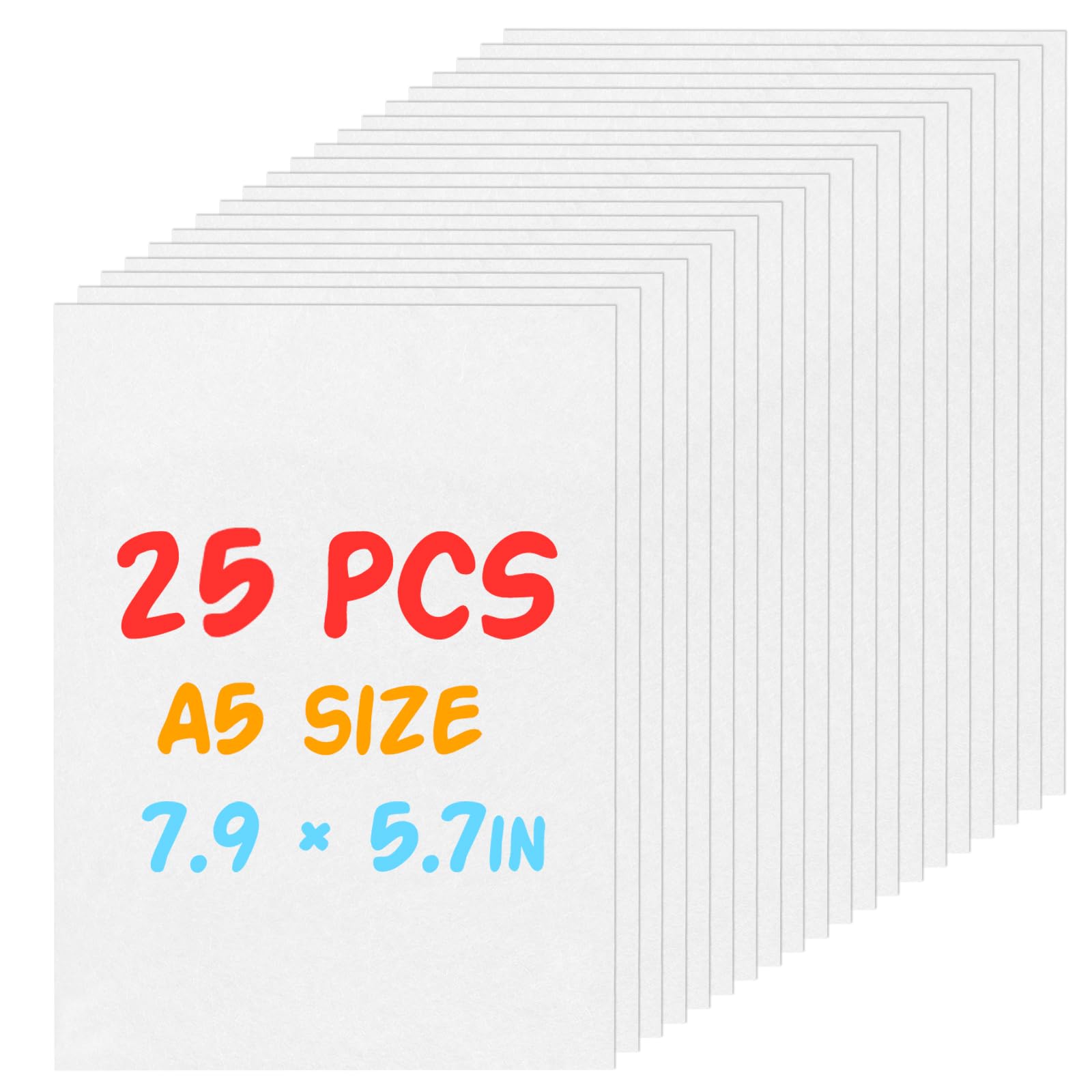 Photo 1 of REGUICORP 25 Pieces Shrinky Dink Sheets Kit, 7.9 X 5.7-inch Shrink Paper Shrink Art Paper, Shrinky Dink Paper Suitable for Bracelet Key Chain DIY Production