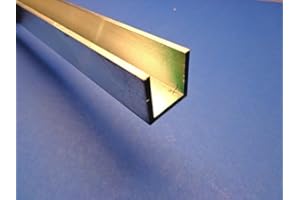 UNKNOWN Industrial Metal Sales - 6063 T52 Aluminum Channel 1" x 1" x 12"-Long x 1/8" Thick