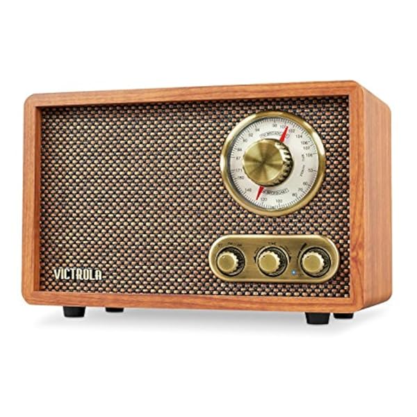 Radio Victrola Retro FM AM con Bluetooth, Dial Giratorio