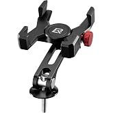 ROCKBROS Aluminum Bike Phone Mount, Headset Cap Mount for 4.7-7.1" Phones | Aluminum Construction With Four‑corner Secure Grip, Adjustable Angle, Charging Access, And M6 Headset Cap Mounting