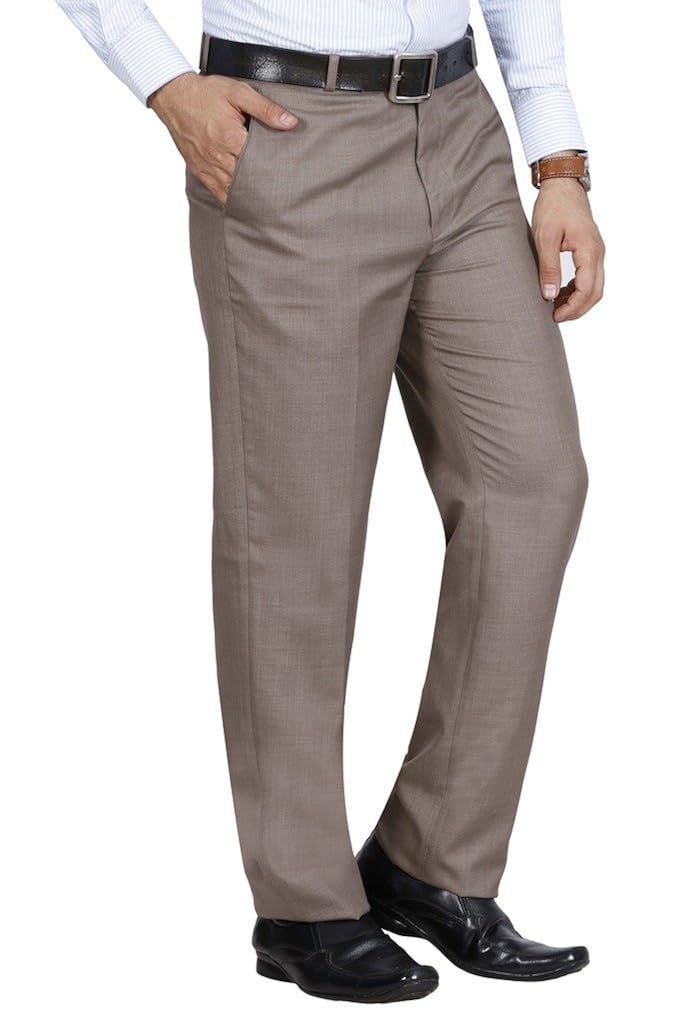 mchenry men's solid formal regular fit trousers