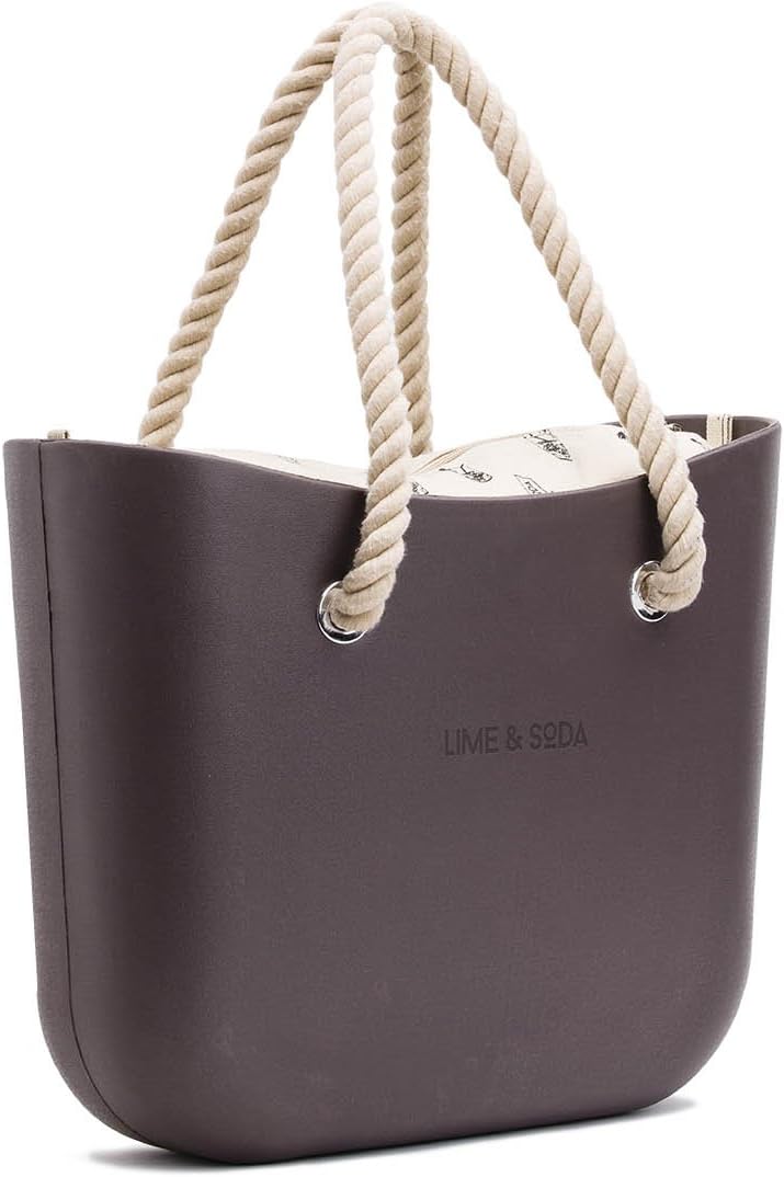 Lime & Soda Women's Fashion Eva Handbag - Rope Handles - Mix & Match to find your style