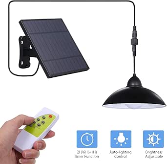 Luz Colgante Solar Exterior,Tomshine 12 LEDs Lámpara Colgante Solares