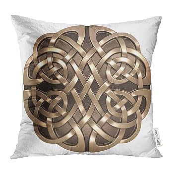 Amazon Com Upoos Throw Pillow Cover Knot Celtic Bronze Symbol