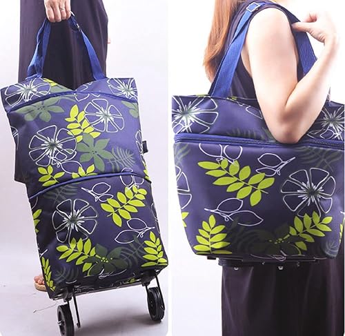 Upgrade Shopping Bag with Wheels Portable Trolley Bags Grocery