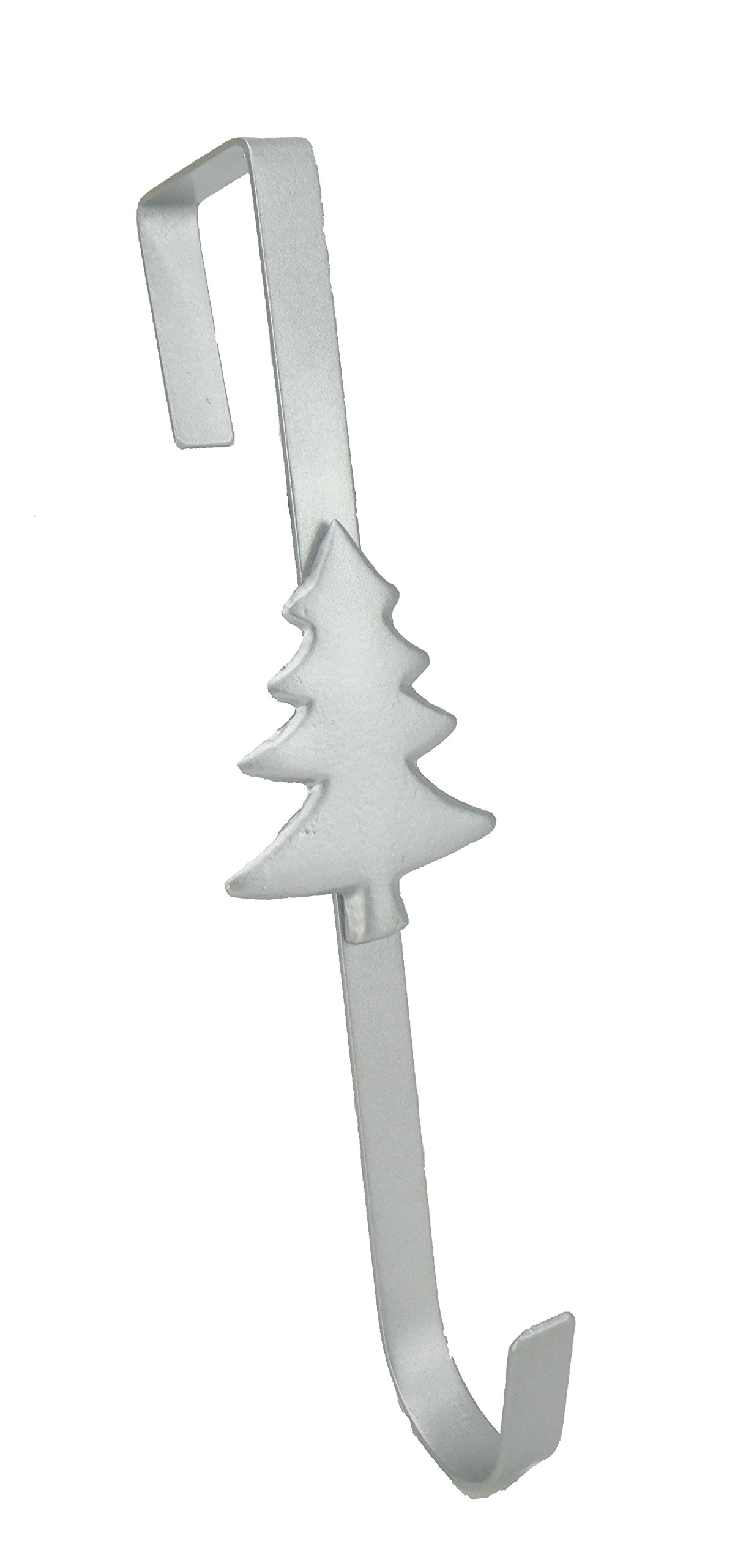 Christmas Concepts® 290mm (11.4") Christmas Metal Wreath Hanger - Silver Tree Design
