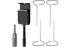 6pcs Ice Anchor Drill Adapter Kit, Including 4 Ice Anchors 1 Drill Adapter 1 Reducing Sleeve Ice Fishing Equipment Accessorie