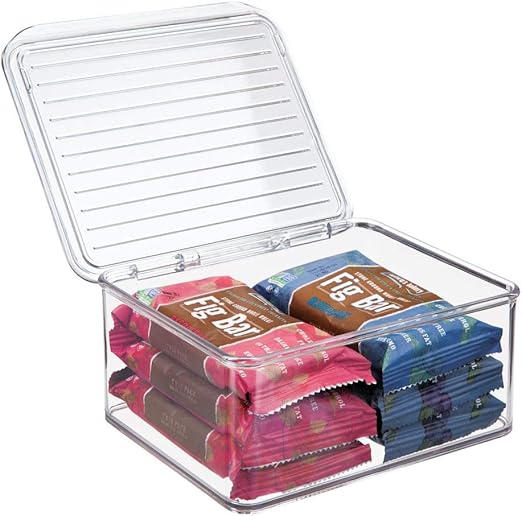Amazon Com Mdesign Plastic Stackable Kitchen Pantry Cabinet