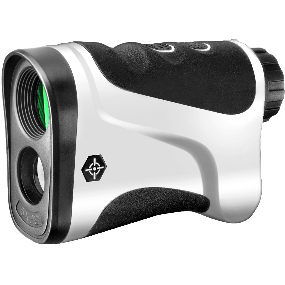 Gosky Golf Rangefinder - Laser Range Finder with Ranging, Scan, Flagpole Lock, and Speed Function - Free Battery (LE600G, 650yd/600m)