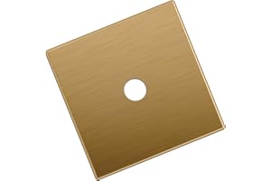 Amerock Ladera 1-3/16 inch (30mm) Length Square Champagne Bronze Cabinet Knob Backplate, BP37760CZ