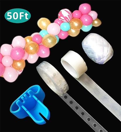 Amazon Com Balloon Decorating Strip Tape 50ft For Arch Garland