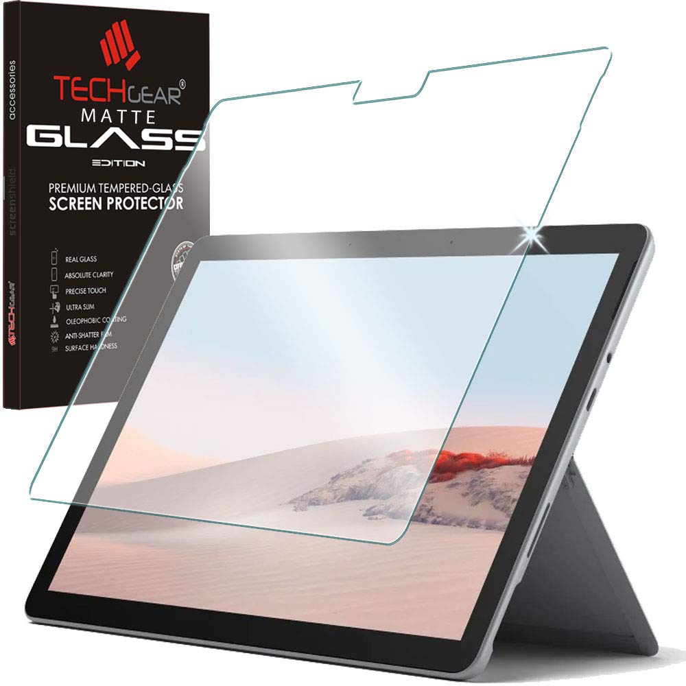 TECHGEAR Anti-Glare Screen Protector Compatible with Microsoft Surface Go 4, Surface Go 3 & Surface Go 2 10.5" - MATTE GLASS Edition Genuine Tempered Glass Screen Protector Guard Cover