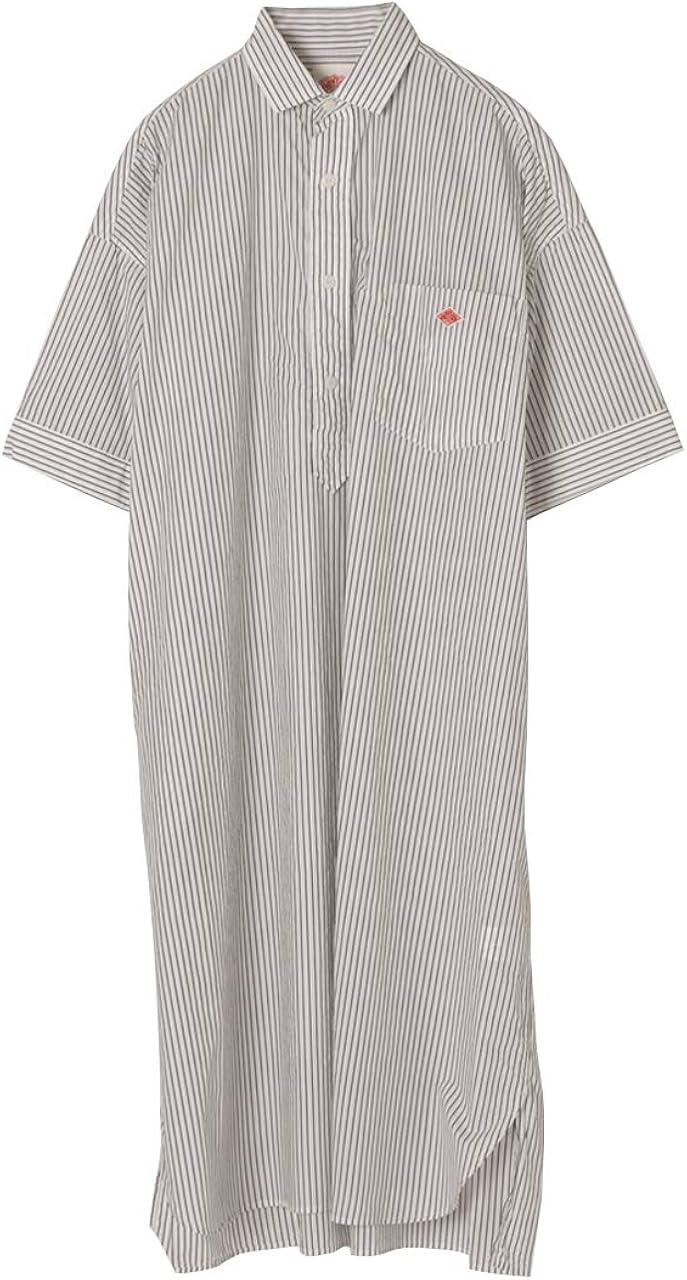 Amazon Co Jp ダントン Danton レギュラーカラー シャツ ワンピース ギンガムチェック レディース 春夏 Jd 3655mtp 36 フリーサイズ Navy Stripe 服 ファッション小物