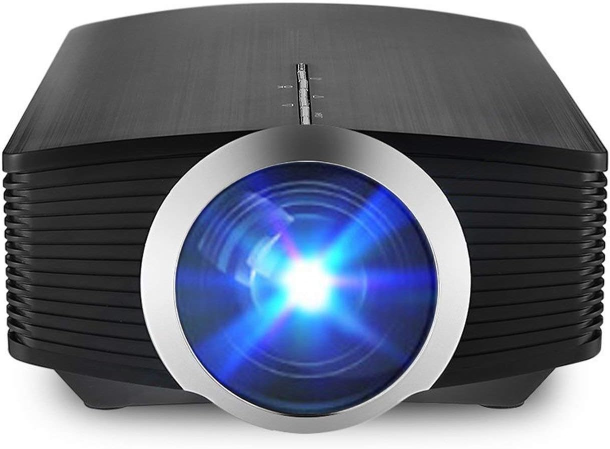 Portable Video Projector, MiraScreen Multimedia Home Theater Movie Projector Support 1080P HDMI USB TF Card VGA AV for Laptop Tablet iPhone Andriod Smartphone