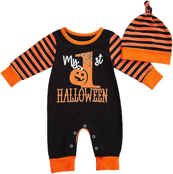 baby pumpkin romper