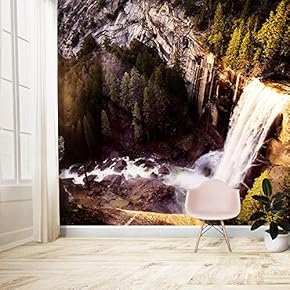 Wall Murals for Bedroom Waterfall Large Removable Wallpaper Peel and Stick Wall Stickers - 66x96 inches