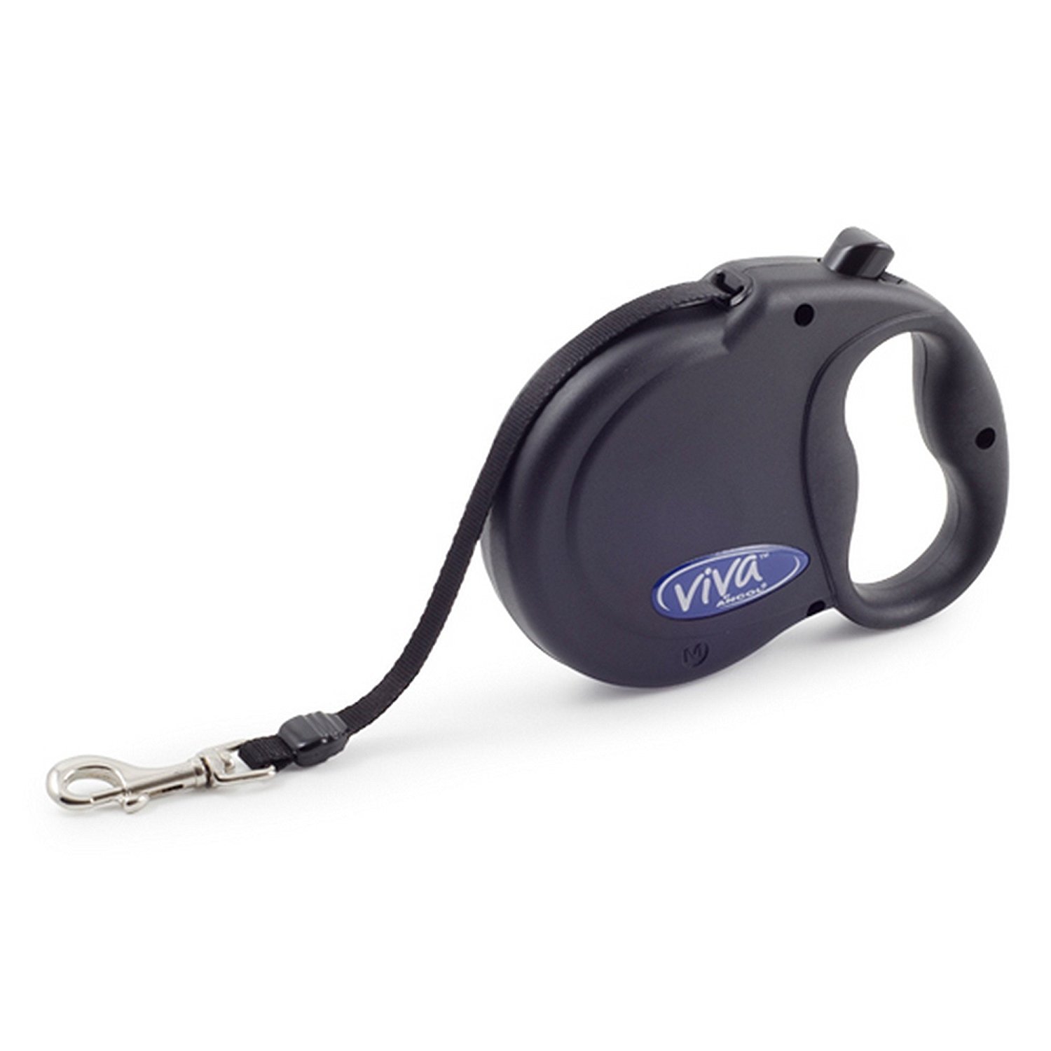Ancol Viva Retractable 5m Tape Lead Black M
