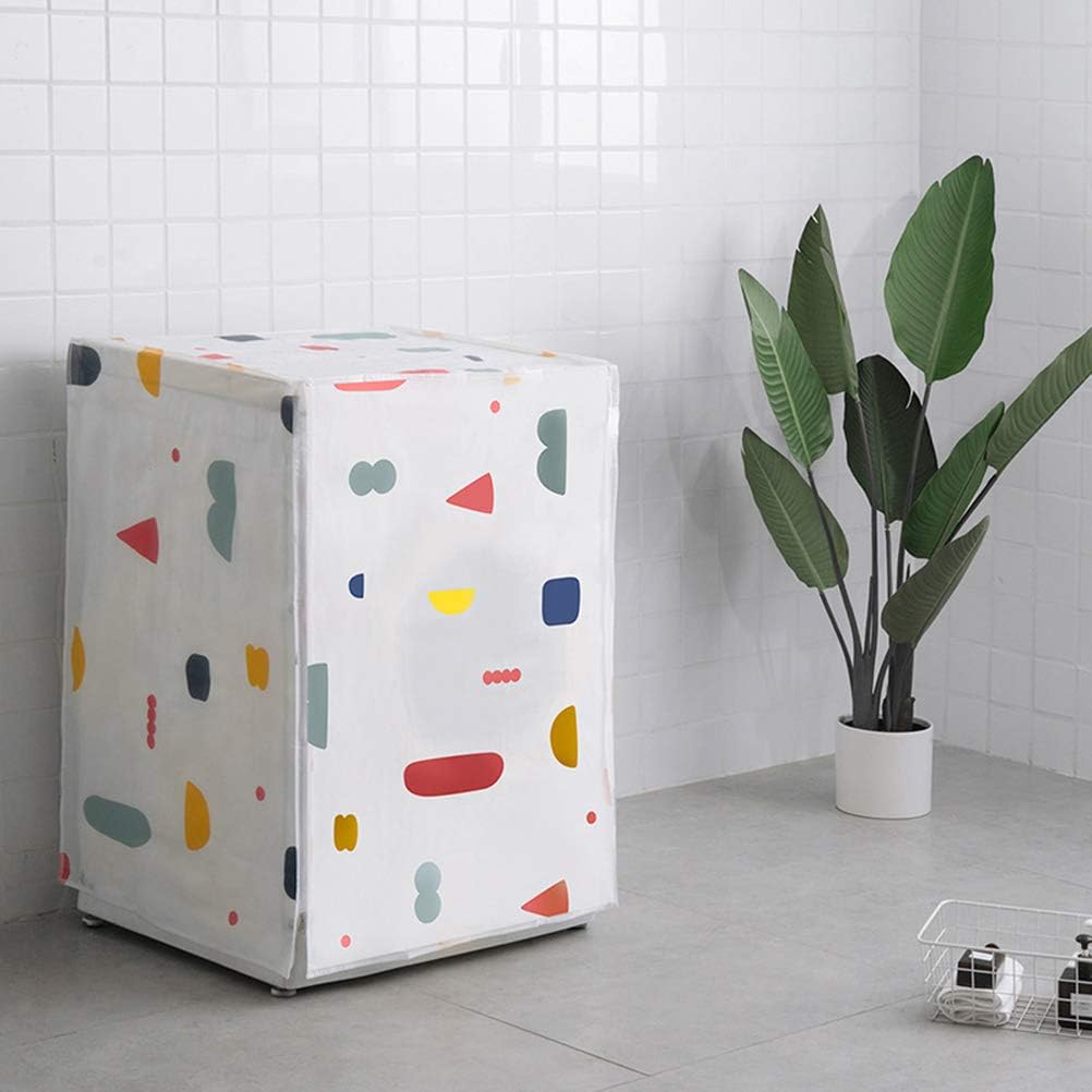 VORCOOL Washing Machine Cover: Tumble Dryer Cover Washer Dryer Cover Waterproof Anti-splash for Automatic Washer Roller 1Pcs (2 Random Patterns) - Image 3