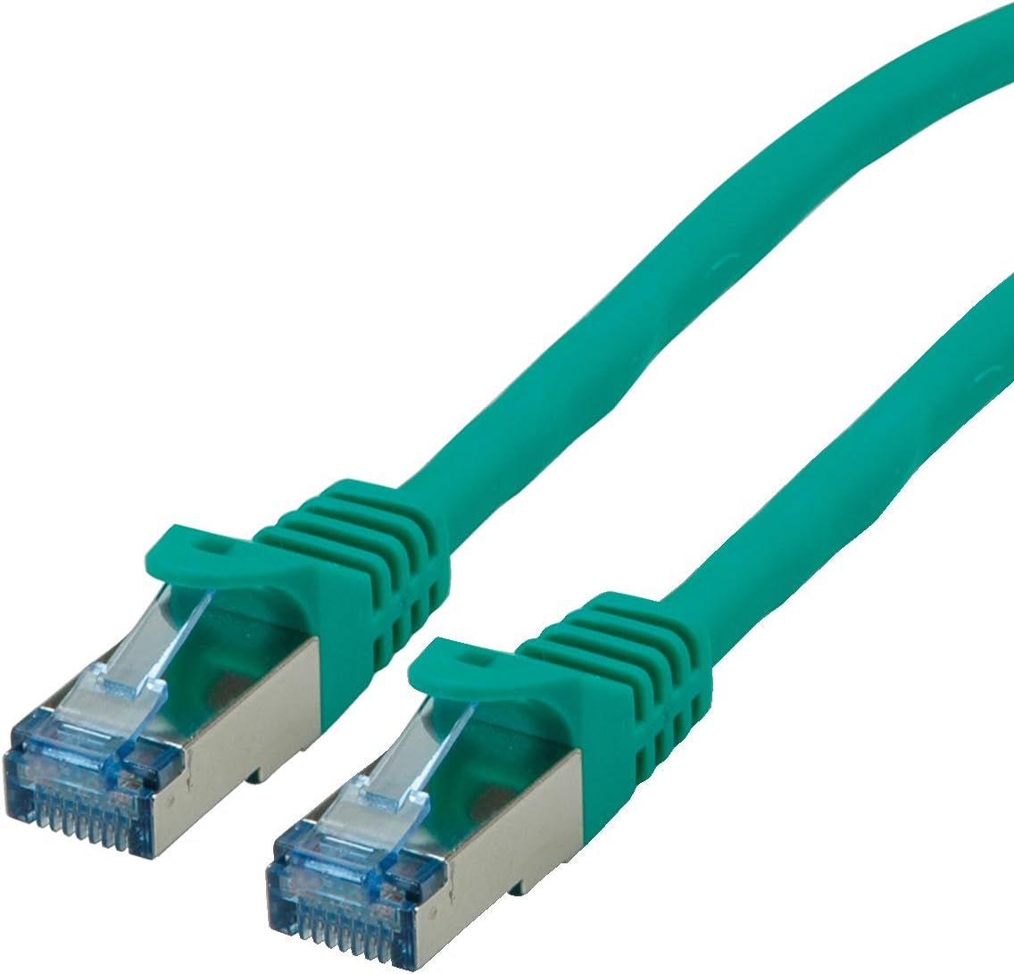 Roline S/FTP Patch cable Cat 6A Component Level LSOH, green, 7.5 m