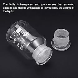 PATIKIL 250mL Reagent Media Bottle, 1Pcs Round